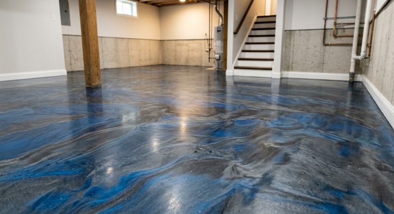 Basement Floor Epoxy Service in Winston Salem, NC