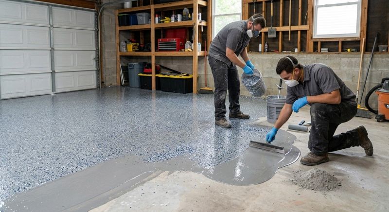 Garage Concrete Coating in Greensboro, NC