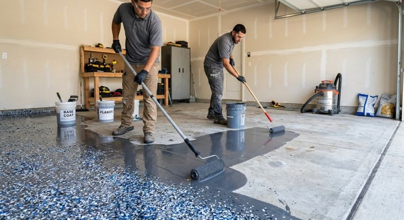 Residential Floor Coating in Winston Salem, NC
